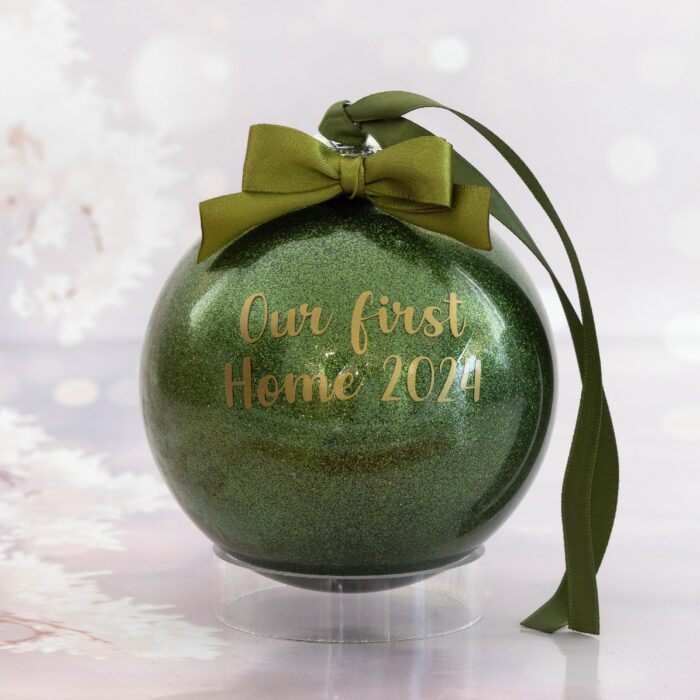 Mistletoe Glitter Baubles