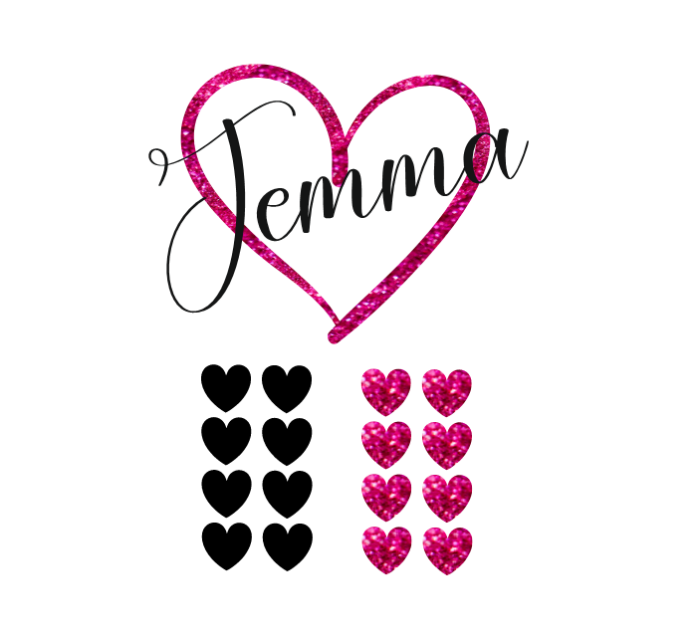 Valentine Glass Decal - Image 3